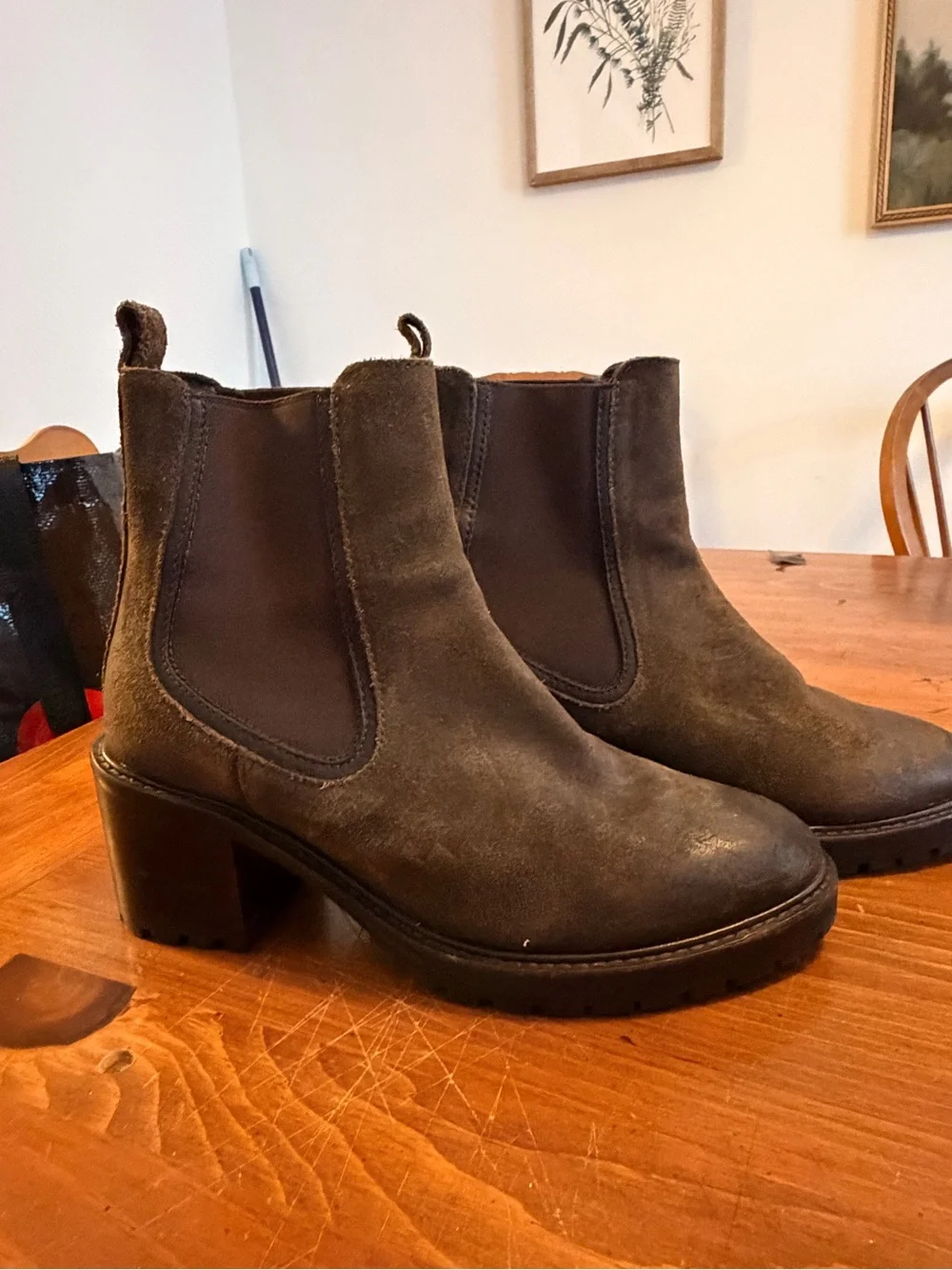 Women’s Brown Suede Thursday Boot Company Chelsea Boot